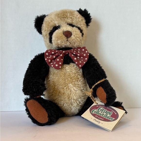 Rare Vintage 1995 Ganz Cottage Collections fully jointed panda bear Bear - Picture 1 of 5